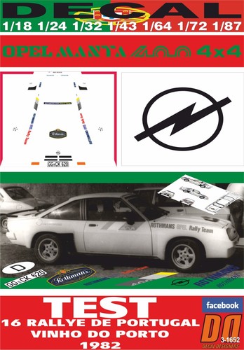 Decal opel manta 400 - opel,
