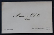 Carte de visite Maison OLIDA