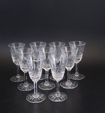 9 verres à vin cristal