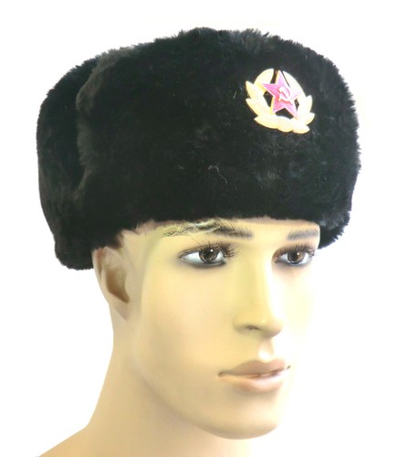 Bonnet poil noir unisexe - poil,