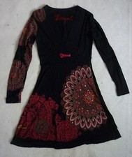 Desigual robe noire - , imprimé