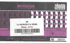 RARE / TICKET BILLET DE CONCERT - M MATHIEU CHEDID LIVE A NANTES ( FRANCE ) 2013
