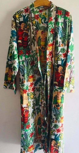 Robe nuit indienne coton - robe, en