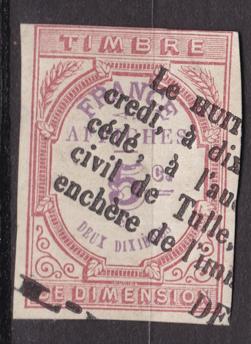 Timbre france fiscaux - france,