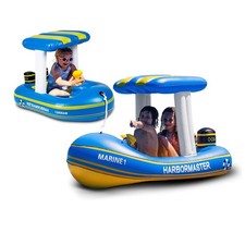 Zone Tech Bateau Gonflable Bleu Pour Enfants Et Tout-Petits Avec Pistolet À Eau