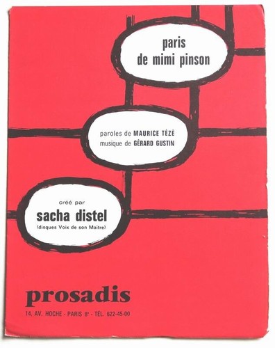 Partition vintage sheet music