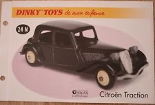 DINKY TOYS DE MON ENFANCE ATLAS  FASCICULE SEUL CITROEN TRACTION