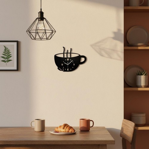 Horloge forme tasse à - forme,