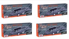 Lot de 4 remorques 1/43, plateau, porte-auto pour transport de voiture, 76081x4