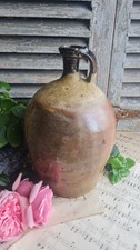 ANCIEN POT GRES BEIGE CRUCHE