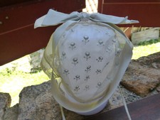 COIFFE ANCIENNE TULLE MAINE ET LOIRE JOUR DE FÊTE AVEC GROS NOEUD 1900