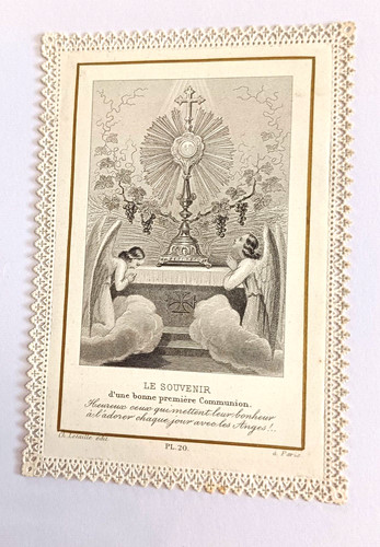 Ancienne image pieuse canivet