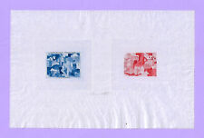 FRANCE 1961 de La FRESNAYE 14 Juillet  Y&T 1322 RARE Double EPREUVE D'ARTISTE