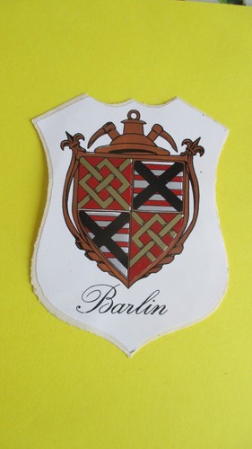 Autocollant vintage blason - autocollant,