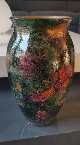 Grand vase laque line signé - grand, line,