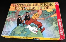 Jeu de Société Tintin et le Piège du Totem Dhor NATHAN 1992