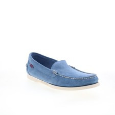 Sebago Frank Boat Roughout loafer pour hommes en suede bleu