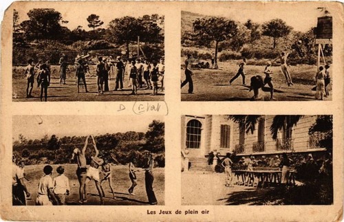 Old postcard les jeux - old, de