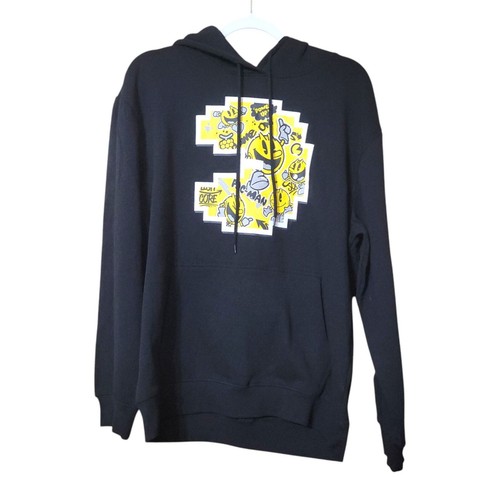 Pac man black graphic pullover - black,
