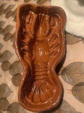 Ancien moule en terre cuite vernissée, forme Écrevisse Alsace , XIXème (37)