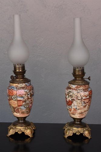 Lampes pétrole japonisante - lampes, à
