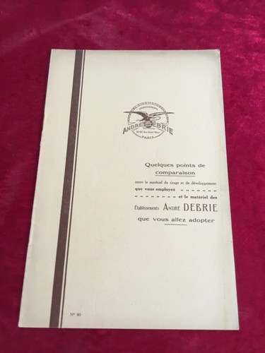 André debrie plaquette n - debrie,