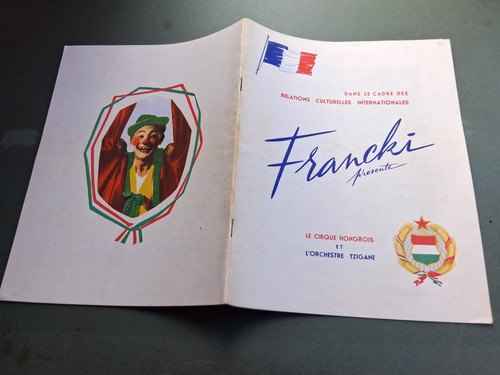 1961 programme cirque - cirque, francki
