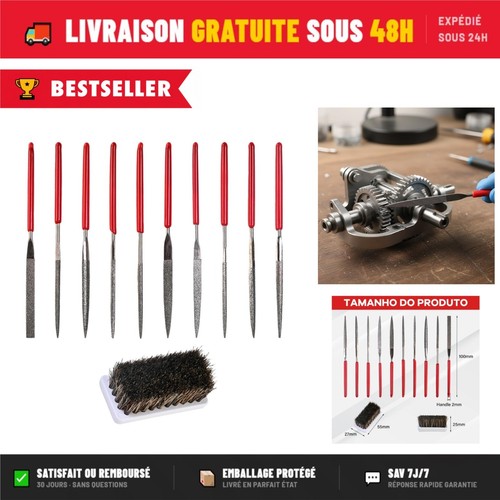 Limes aiguille diamant - , 10