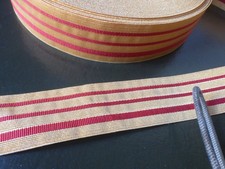 FRANCE 39-45 ARMEE D'AFRIQUE / SPAHIS ? : 1 METRE DE GALON OR ET ROUGE 30MM