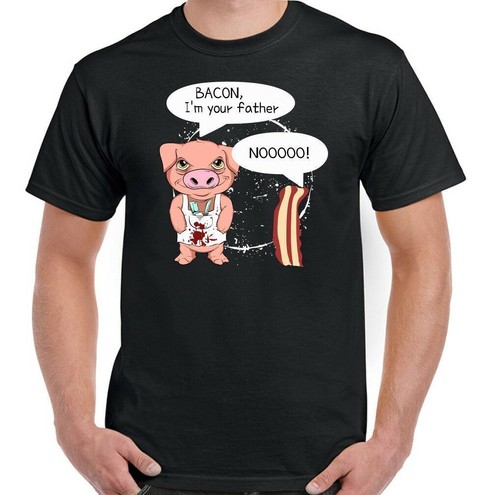 Shirt bacon suis - bacon,