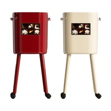 Poubelle de cuisine à roulettes, poubelle à double seau, poubelle créative à