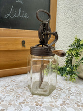 Baratte à Beurre Vintage en Verre et Fonte – Fabriquée en Belgique (2L)