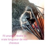 150g Fil Anango Fil -Tresses Coiffure Africaine Étirer les cheveux sans Chaleur