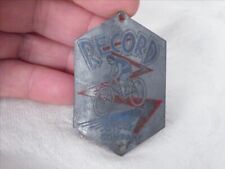 RARE PLAQUE DE VELO ANCIENNE