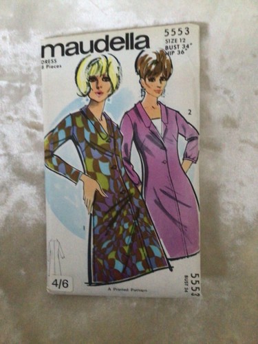 Robe vintage années motif - robe, 60