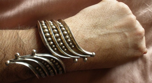 Bracelet manchette argent