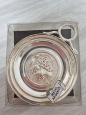 Tastevin en métal argenté – Objet rare pour dégustation de vin – Bourgogne 