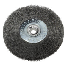 DISQUE, BROSSE ACIER POUR TOURET À POLIR  ø 50mm épaisseur 0.08 mm