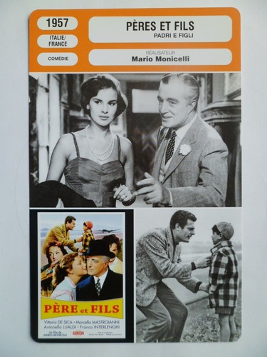 Carte fiche cinema - carte, peres