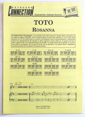 Partition sheet music toto - music,