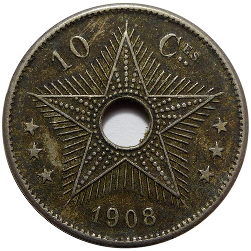 Congo belge centimes 1908 - congo,