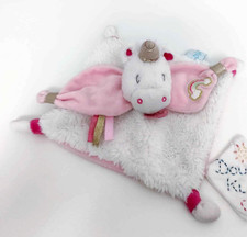 Doudou Plat Carré Licorne