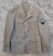 Veste Toile Gendarmerie Indochine écusson MDLC ORIGINAL 1950