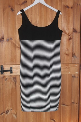 Robe tube noir blanc - blanc, zara