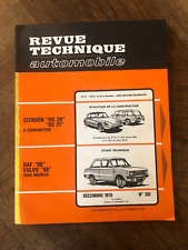 REVUE TECHNIQUE AUTOMOBILE, CITROËN " DS20, DS21 ", DAF66, VOLVO66  N°351 - 1975