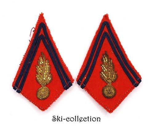 Paire pattes col officier - col,