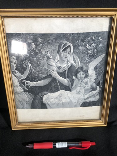 Tableau soie tissée