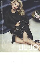 PUBLICITE ADVERTISING 2012  LIU-JO manteau sac par Kate Moss
