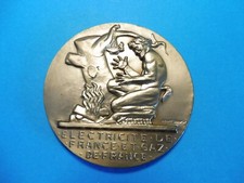 ANCIENNE   MÉDAILLE   EDF / GDF  ATTRIBUEZ   -  BRONZE  -   