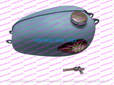 BSA BANTAM D7 1965 RÉSERVOIR DE CARBURANT EN ACIER BRUT ET ROBINET DE BOUCHON...